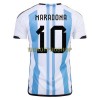 Original Fußballtrikot Argentinien 3 Star MARADONA 10 Heimtrikot WM 2022 Für Herren